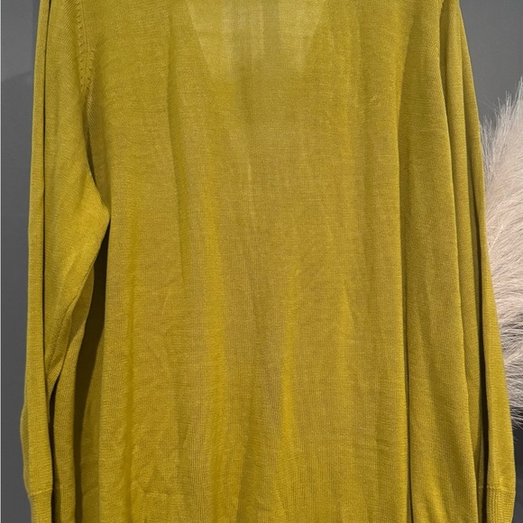 Avenue Yellow Knit Cardigan Sweater - Picture 6 of 6